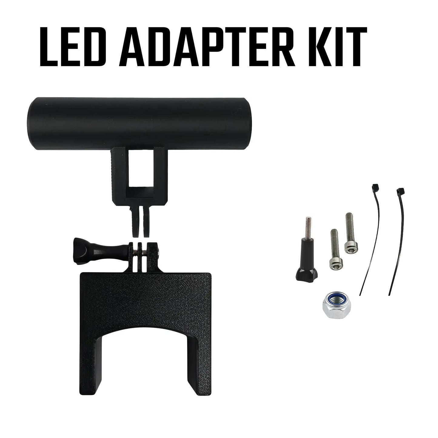 LED Adapter Kit für E-Scooter mit Halterung, Schrauben & Kabelbindern – universell einsetzbar