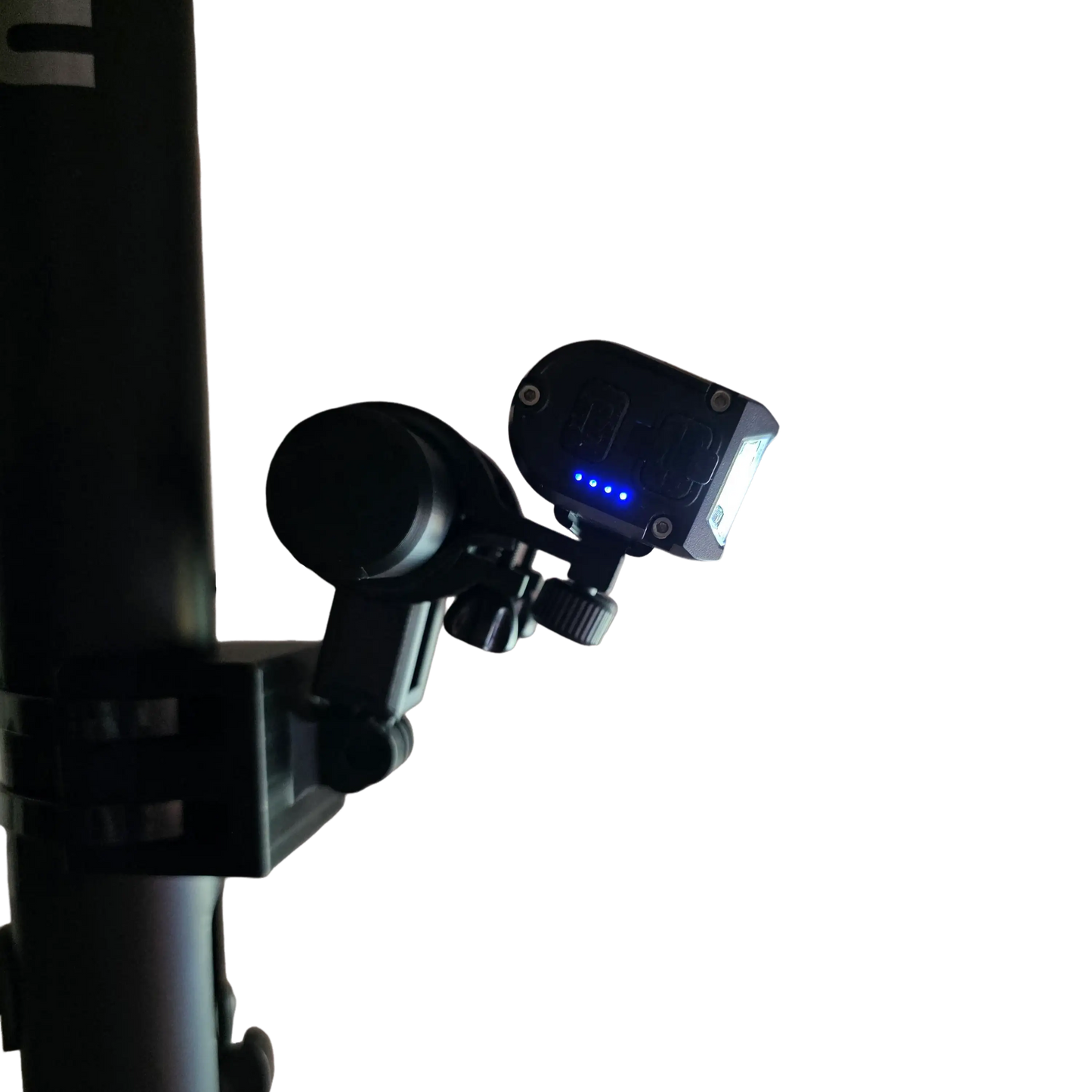 Add-on: Universal-Adapter (Breit) mit Action-Cam Mount | Erweiterung für Fahrradlichter & LED-Bars 