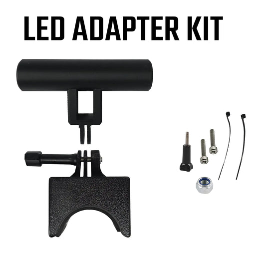 Universal E-Scooter Zubehör-Bar (Breit) | Halterung für LED-Bars & Fahrradlichter (Ninebot ZT3, Max G3/G2) - Rund (Standard)