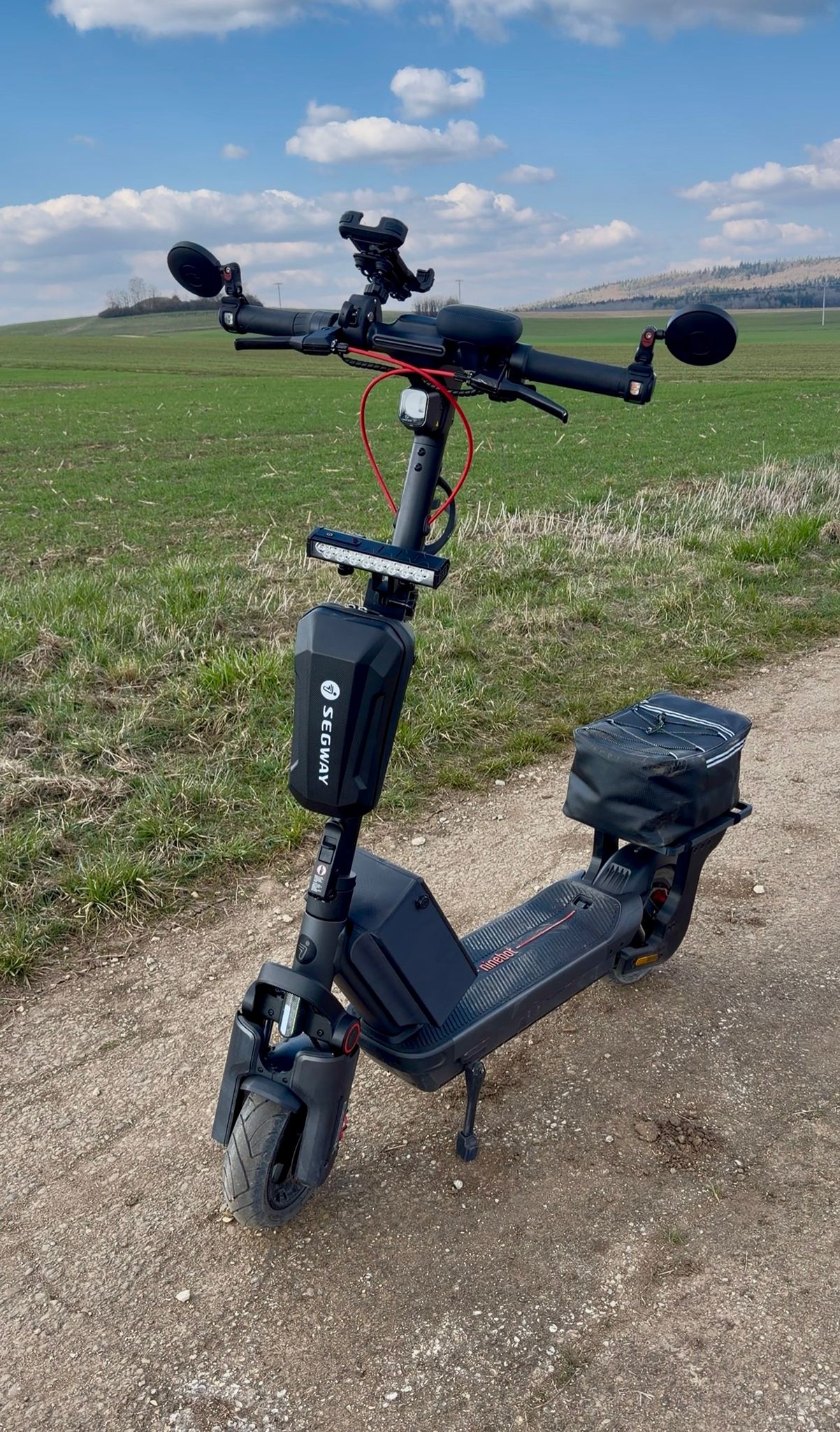 Zinßer x Pandapolygon Bundle | High-End Gepäckträger & X-Licht Set für Segway Max G3
