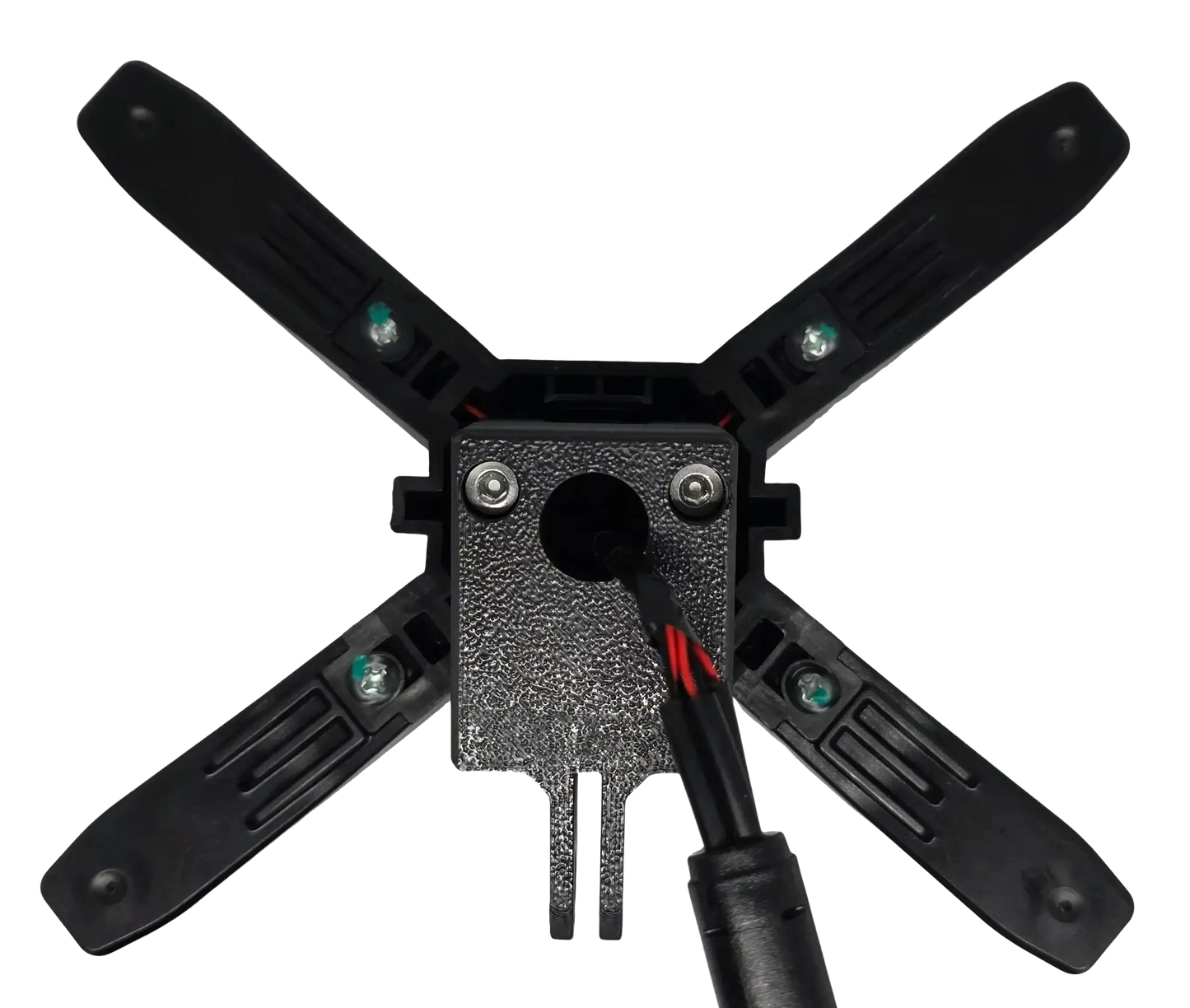 Universal X-Licht Halterung (Nur 3D-Druck) | Maker-Basis für Ninebot ZT3, Max G3, G2 & Xiaomi - Rund (Standard)