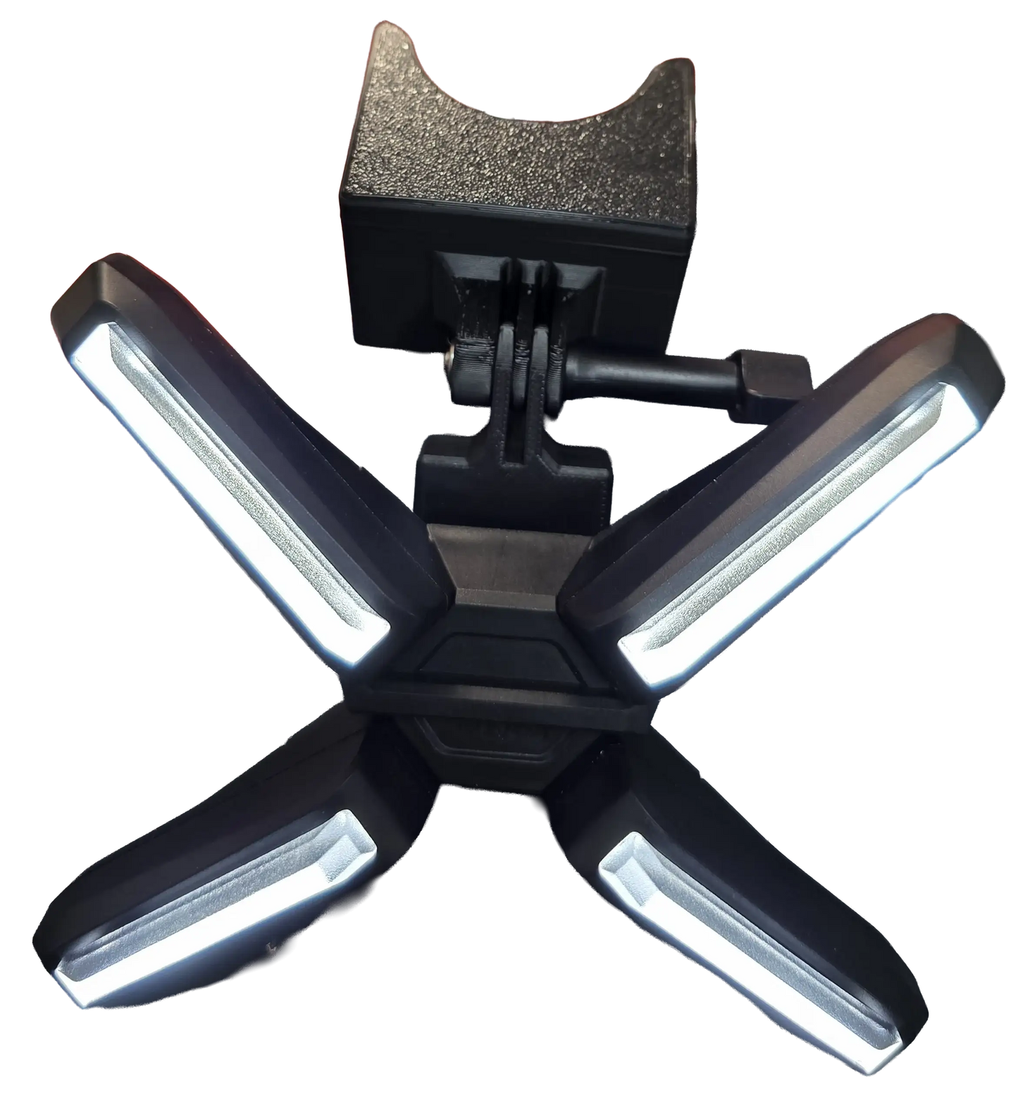 Universal X-Licht Komplett-Set für E-Scooter | Funk-Fernbedienung & Halterung (ZT3, Max G3, G2, uvm.) - Rund (Standard)