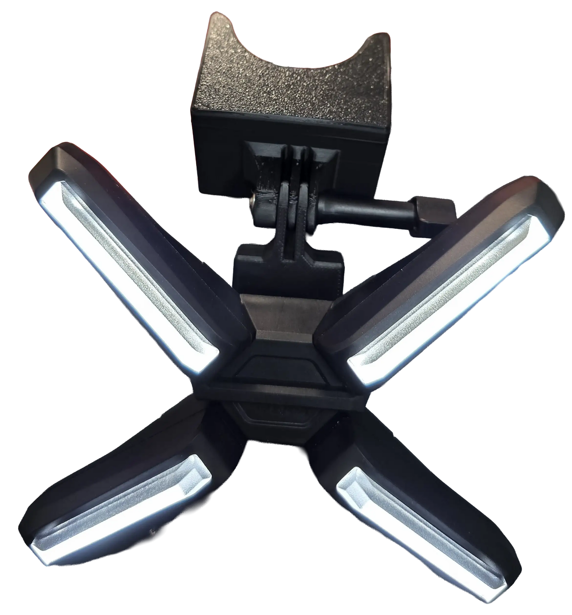 Universal X-Licht Komplett-Set für E-Scooter | Funk-Fernbedienung & Halterung (ZT3, Max G3, G2, uvm.) - Rund (Standard)