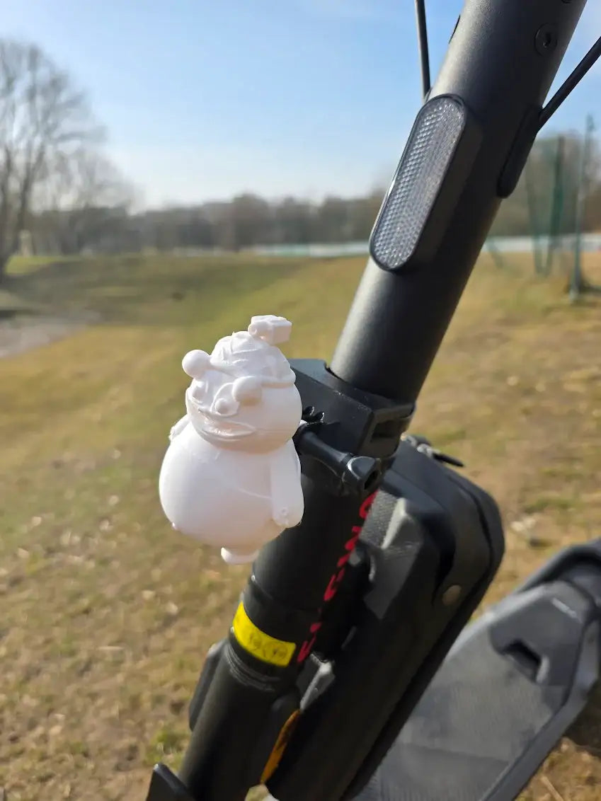 Limited Panda-Buddy | Das offizielle Pandapolygon Maskottchen (Action-Mount Aufsatz) - Weiß